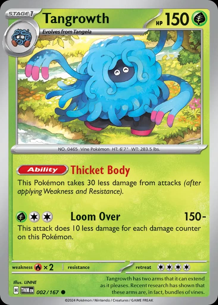 Tangrowth — Twilight Masquerade 2 Pokémon card