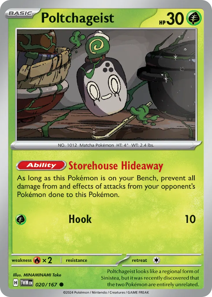 Poltchageist — Twilight Masquerade 20 Pokémon card