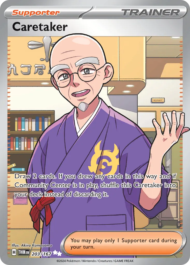 Caretaker — Twilight Masquerade 203 Pokémon card