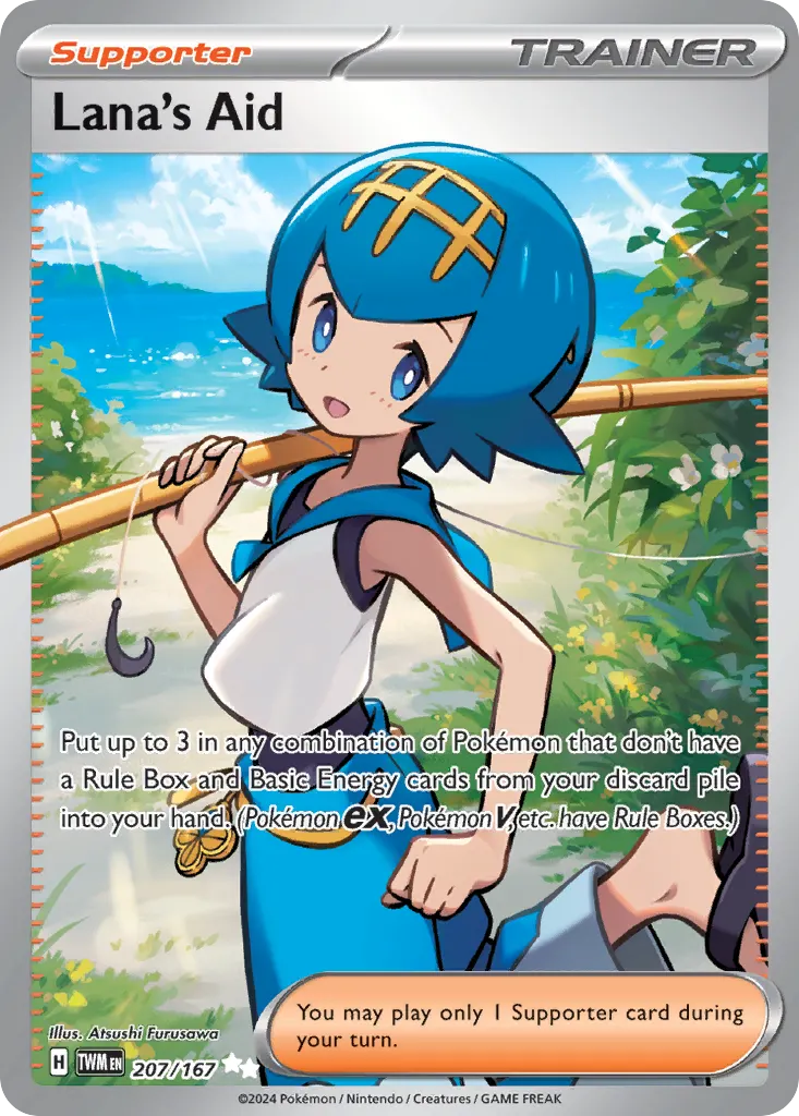 Lana's Aid — Twilight Masquerade 207 Pokémon card