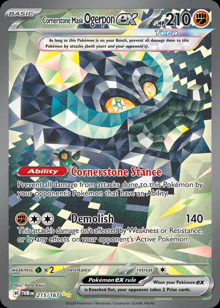 Cornerstone Mask Ogerpon ex — Twilight Masquerade PSA 10 price guide