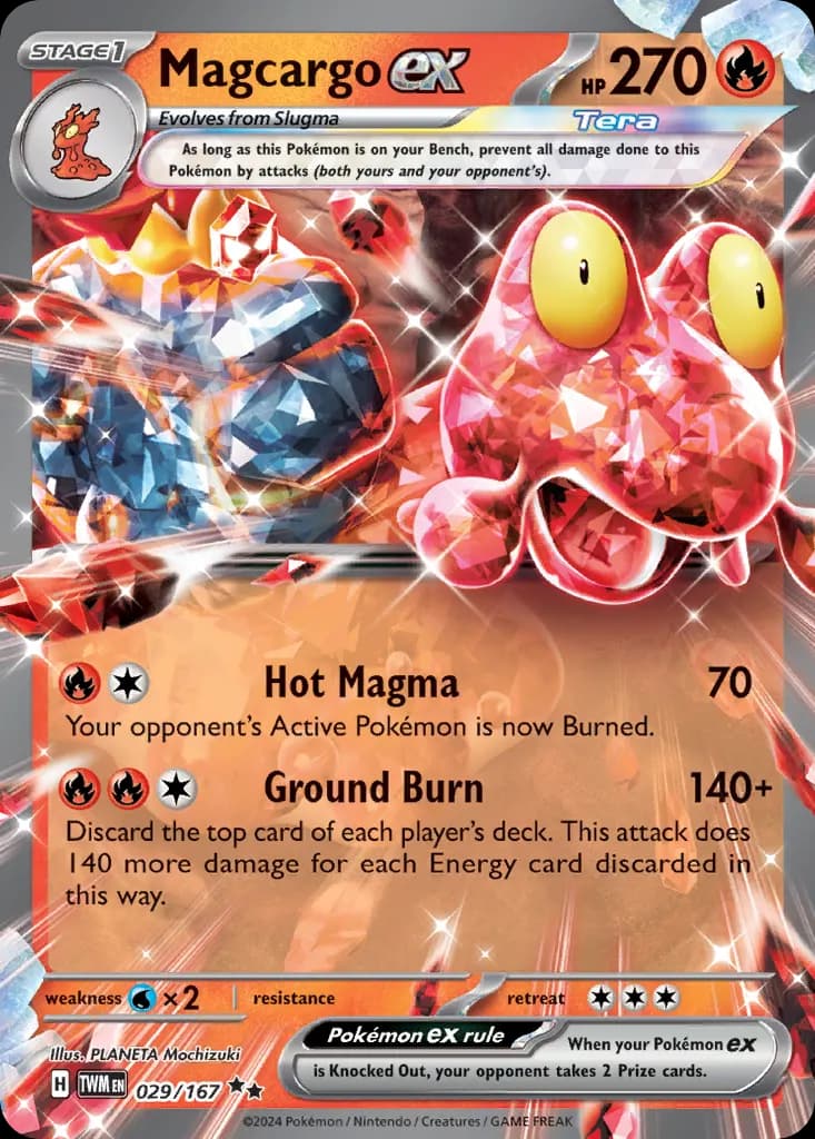 Magcargo ex — Twilight Masquerade 29 Pokémon card