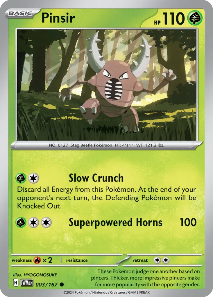 Pinsir — Twilight Masquerade 3 Pokémon card