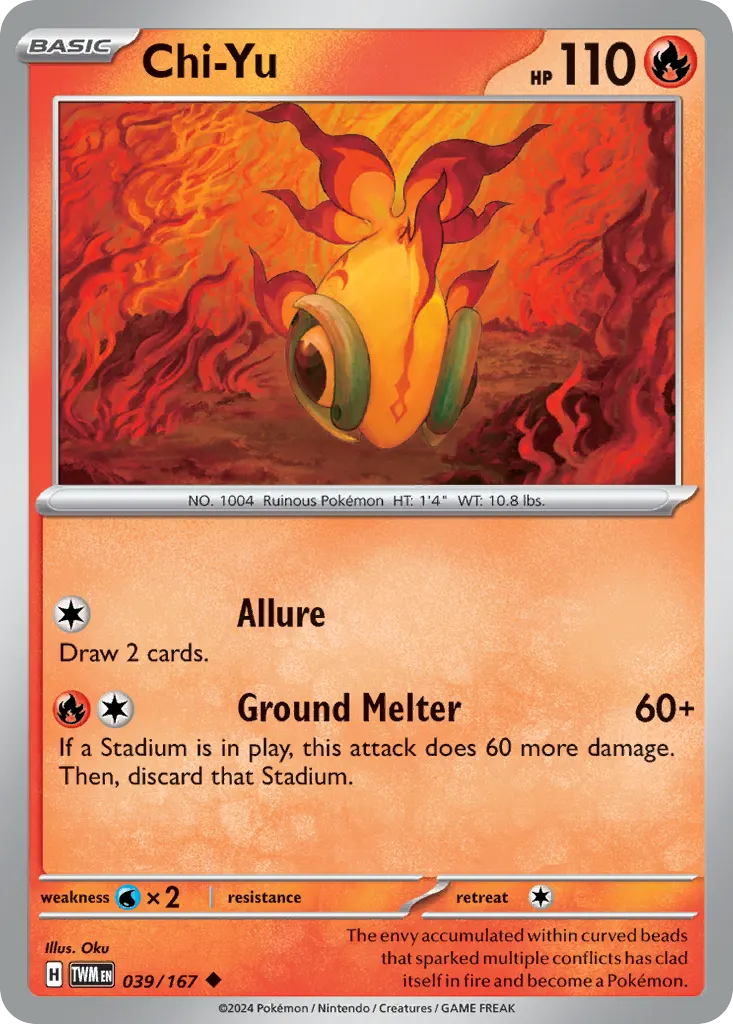 Chi-Yu — Twilight Masquerade 39 Pokémon card
