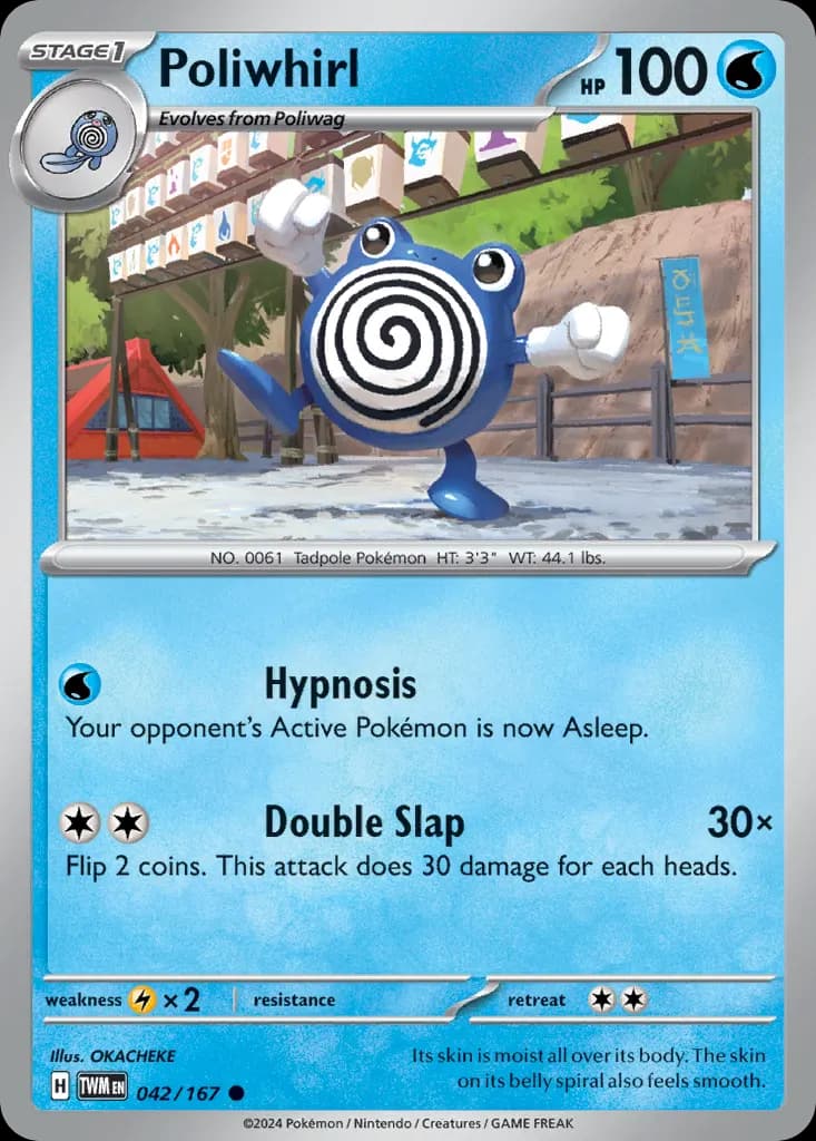 Poliwhirl — Twilight Masquerade 42 Pokémon card