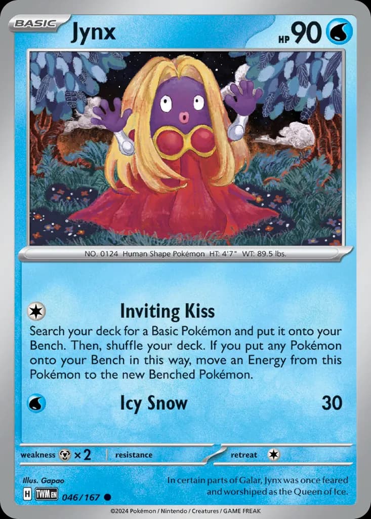 Jynx — Twilight Masquerade 46 Pokémon card