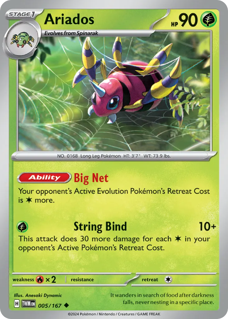 Ariados — Twilight Masquerade 5 Pokémon card