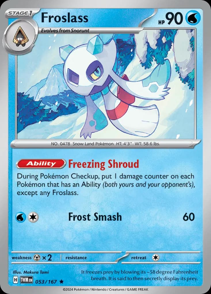 Froslass — Twilight Masquerade 53 Pokémon card
