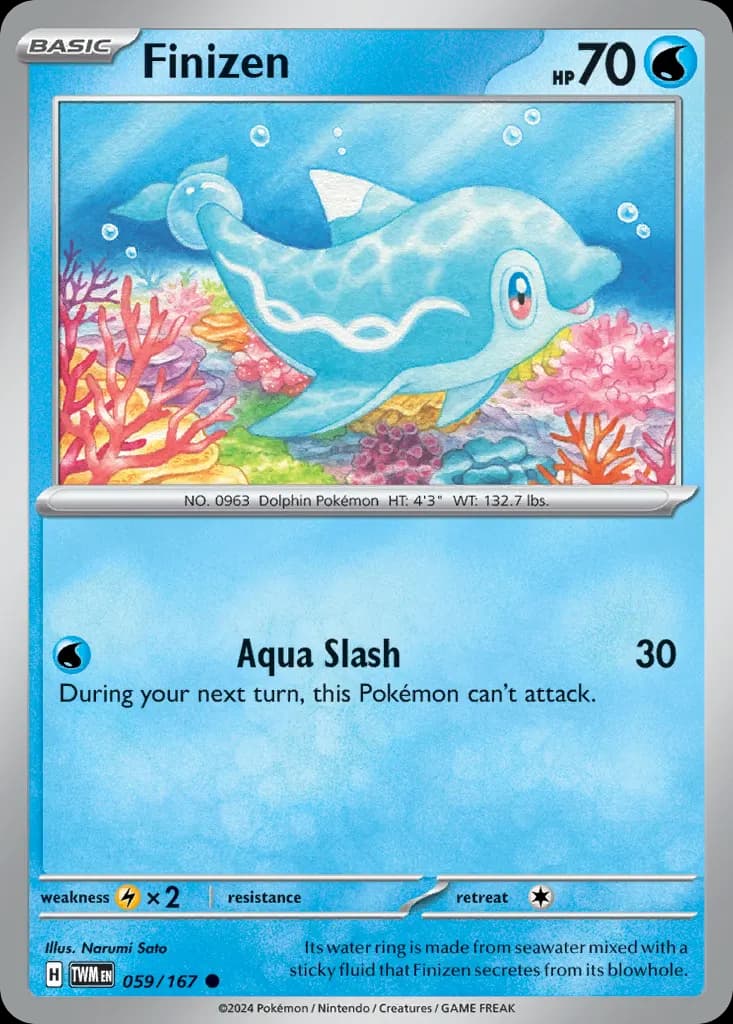 Finizen — Twilight Masquerade 59 Pokémon card