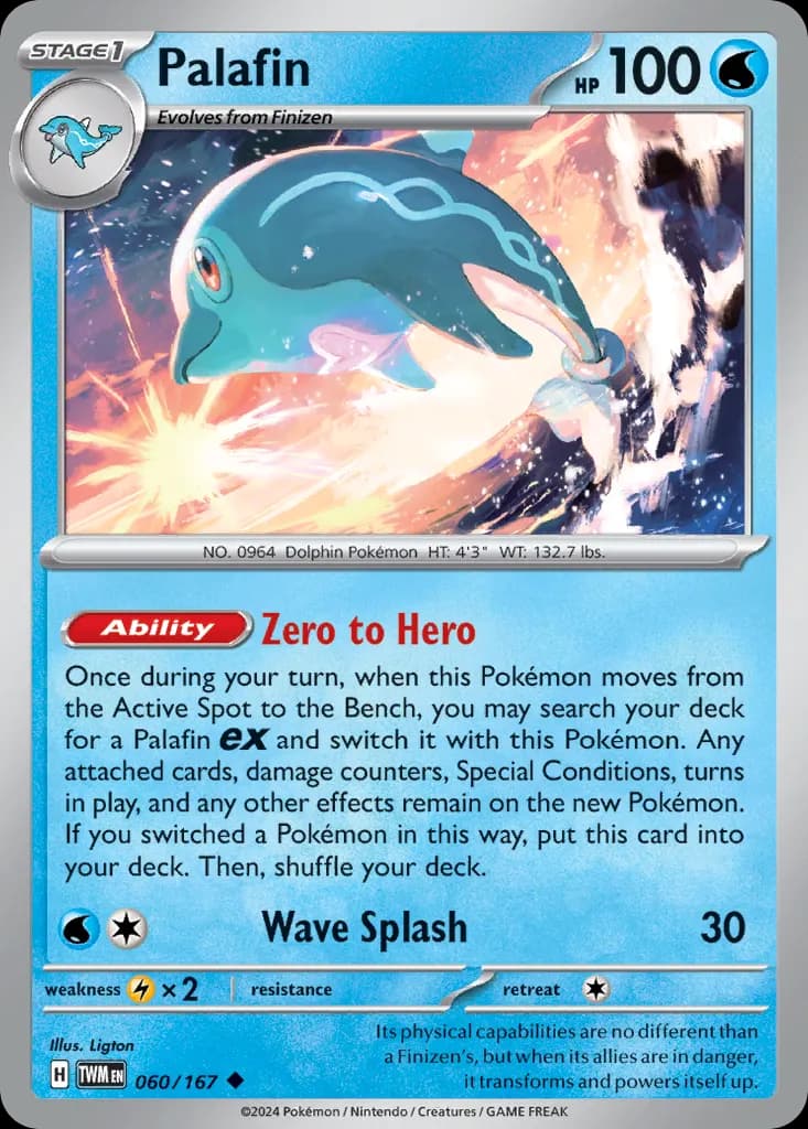 Palafin — Twilight Masquerade 60 Pokémon card