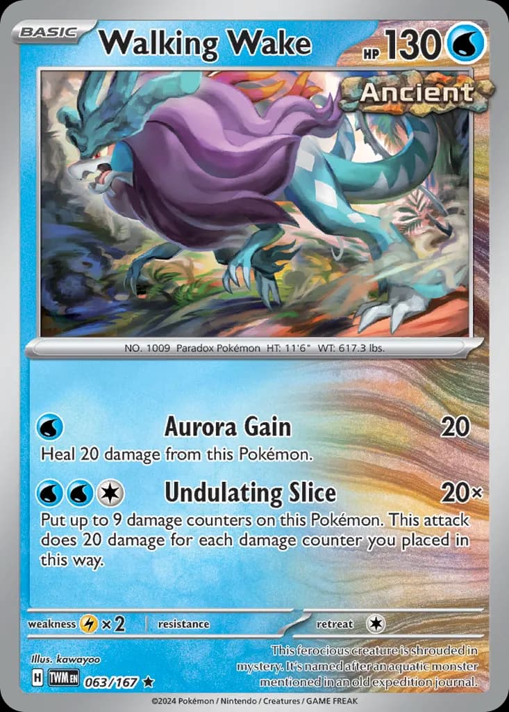 Walking Wake — Twilight Masquerade 63 Pokémon card