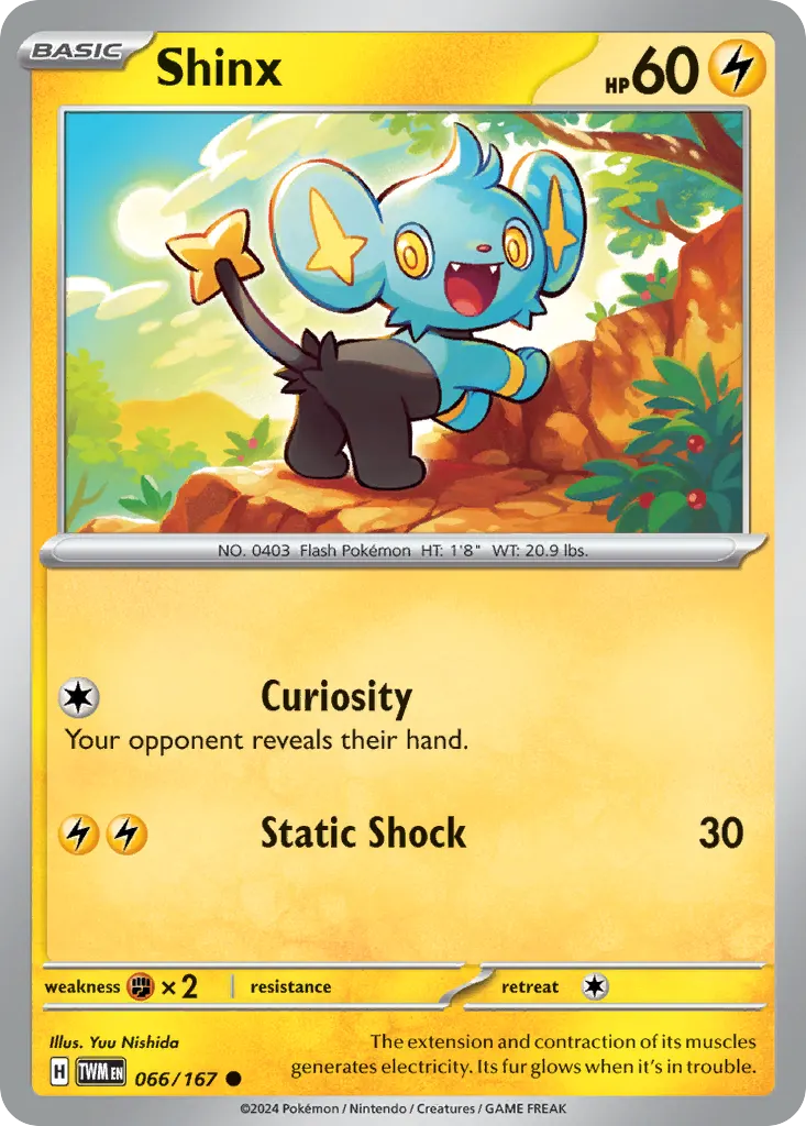 Shinx — Twilight Masquerade 66 Pokémon card