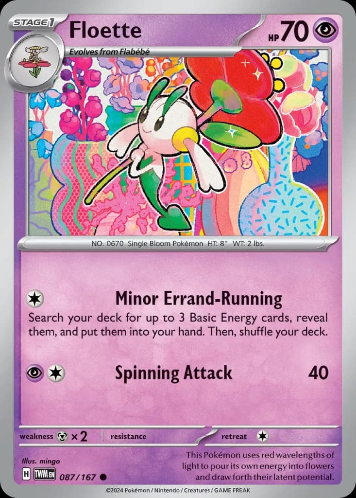 Floette — Twilight Masquerade 87 Pokémon card