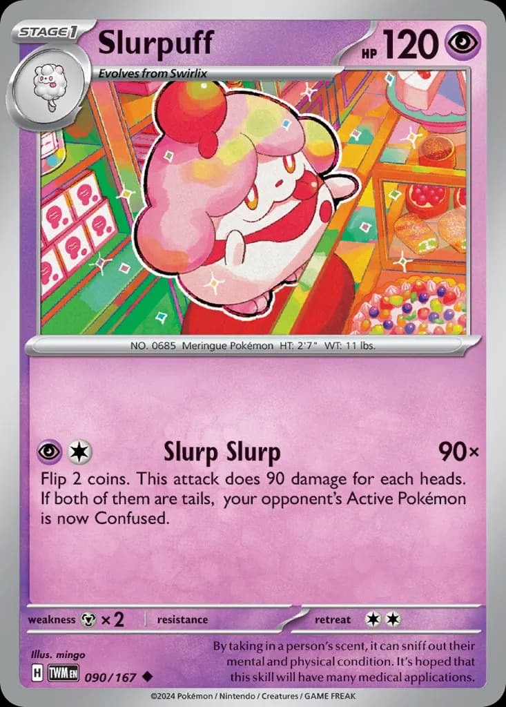 Slurpuff — Twilight Masquerade 90 Pokémon card