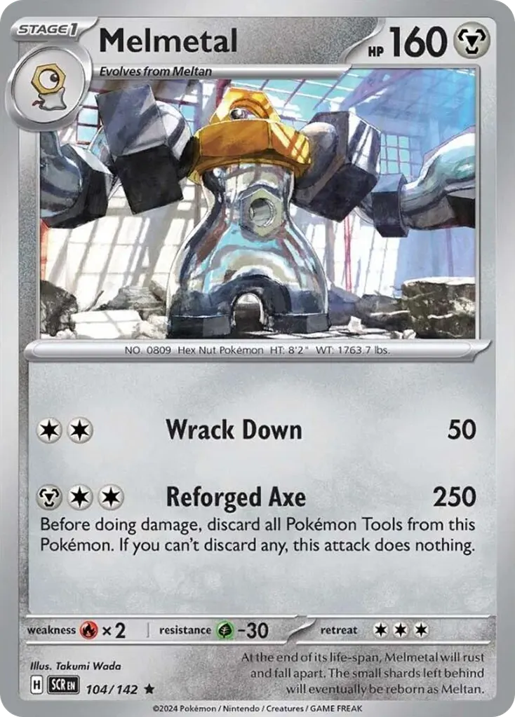 Melmetal — Stellar Crown 104 Pokémon card