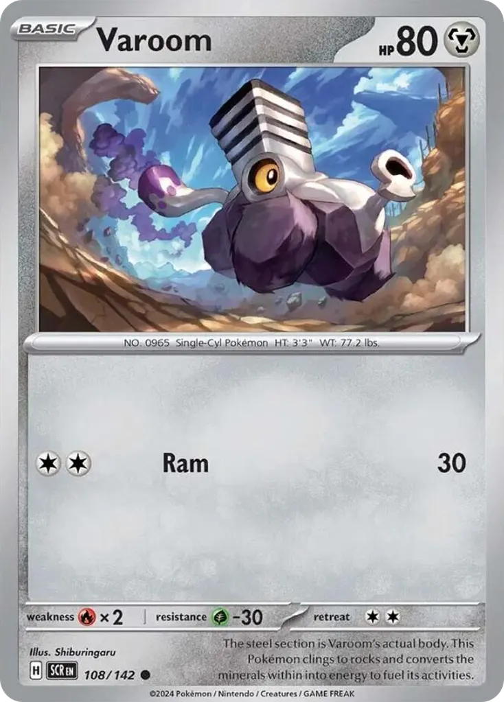 Varoom — Stellar Crown 108 Pokémon card