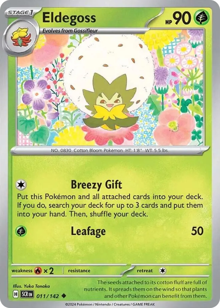Eldegoss — Stellar Crown 11 Pokémon card