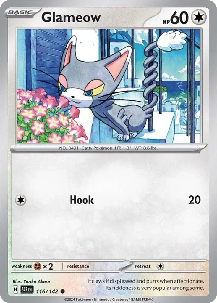 Glameow — Stellar Crown 116 Pokémon card