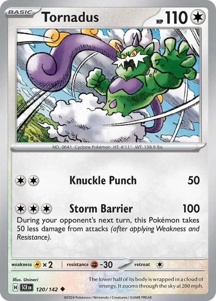 Tornadus — Stellar Crown 120 Pokémon card
