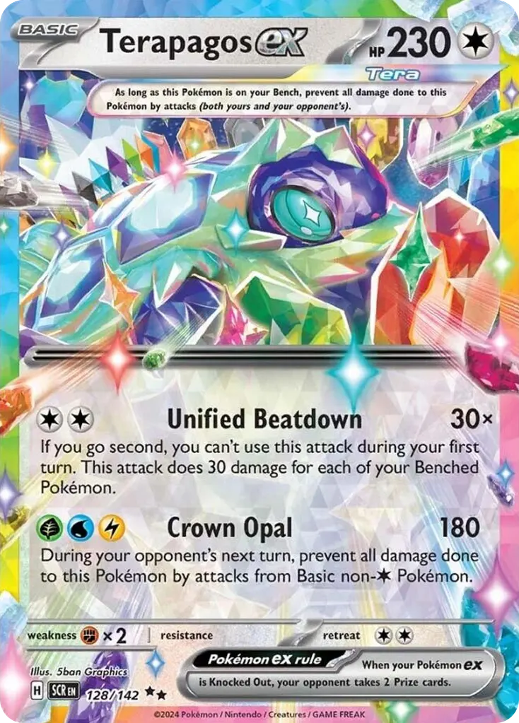 Terapagos ex — Stellar Crown 128 Pokémon card