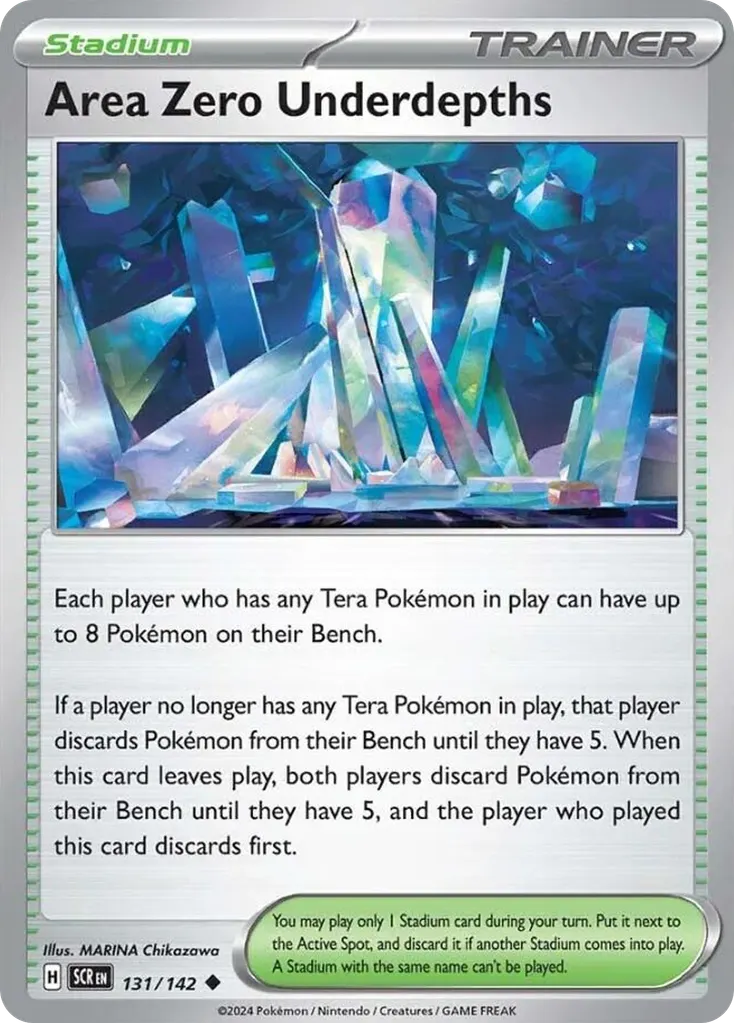 Area Zero Underdepths — Stellar Crown 131 Pokémon card