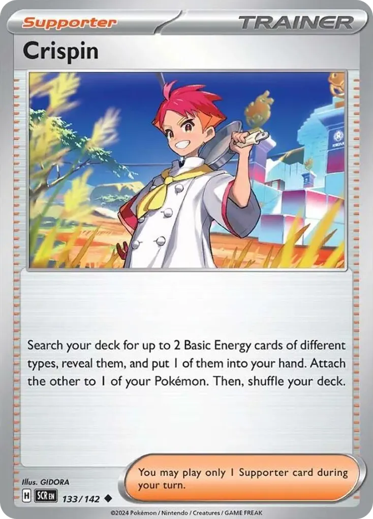 Crispin — Stellar Crown 133 Pokémon card