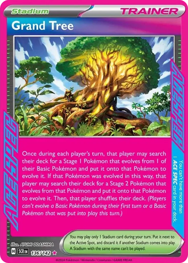 Grand Tree — Stellar Crown 136 Pokémon card