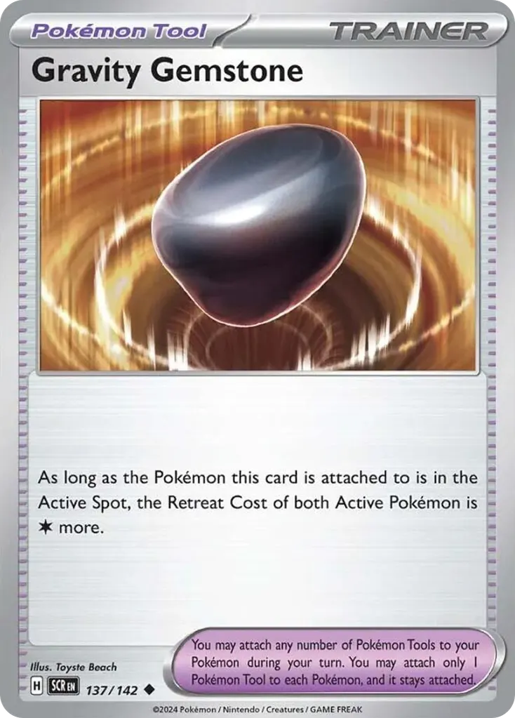 Gravity Gemstone — Stellar Crown 137 Pokémon card