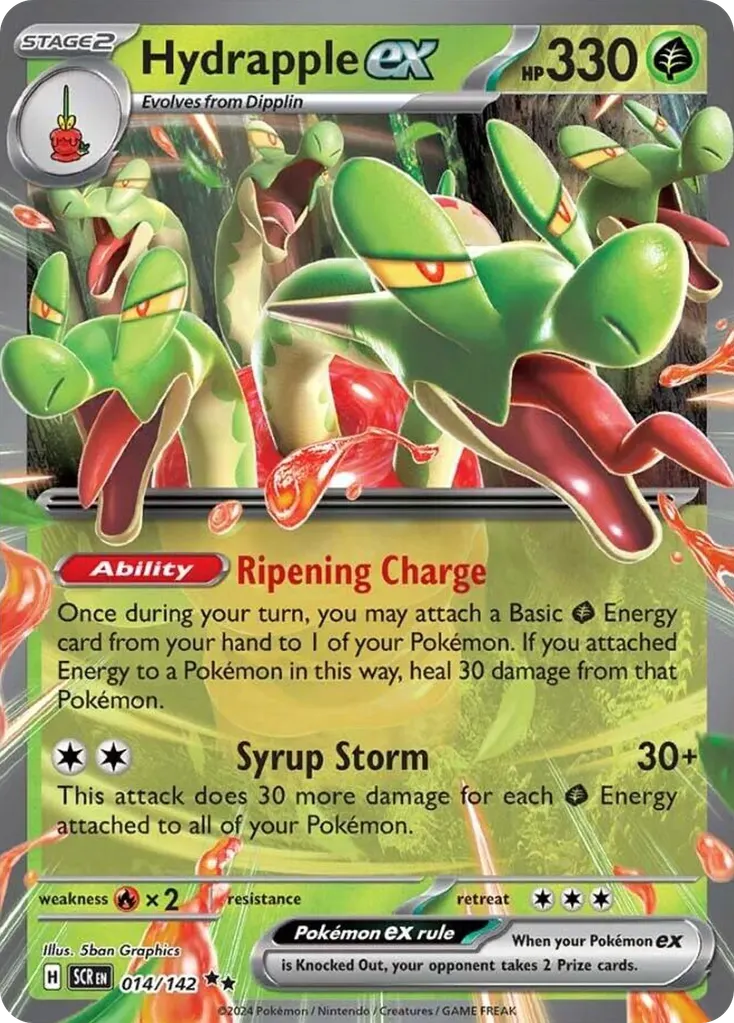 Hydrapple ex — Stellar Crown 14 Pokémon card