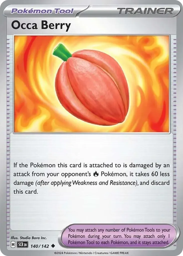 Occa Berry — Stellar Crown 140 Pokémon card