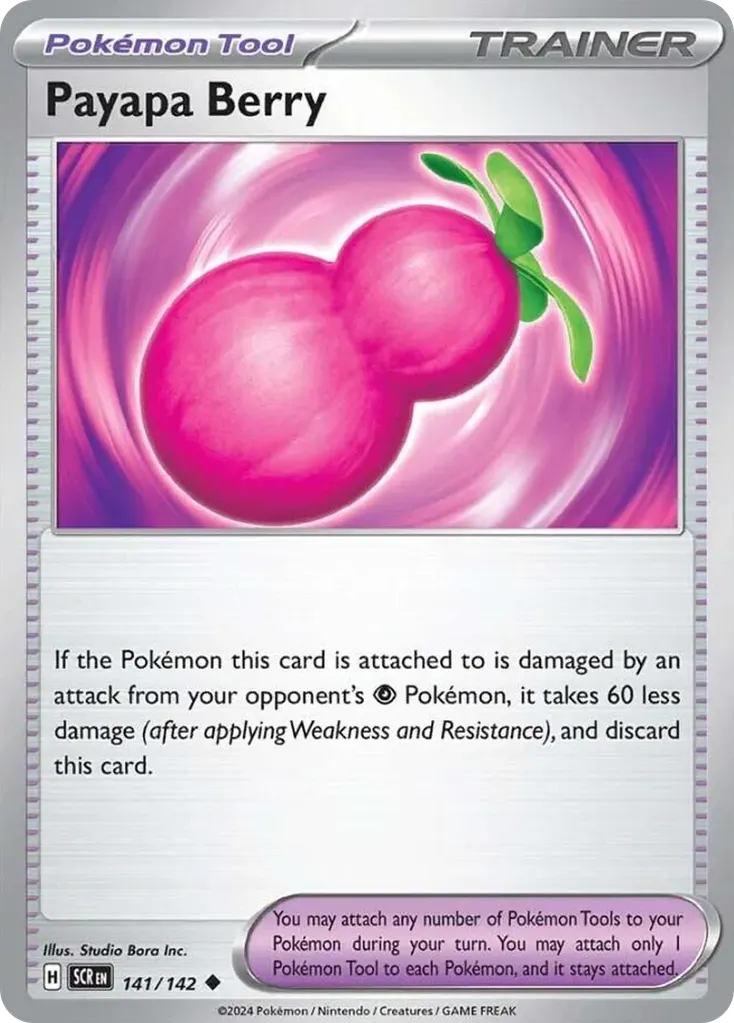 Payapa Berry — Stellar Crown 141 Pokémon card