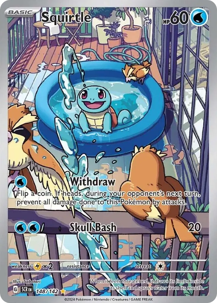Squirtle — Stellar Crown 148 Pokémon card