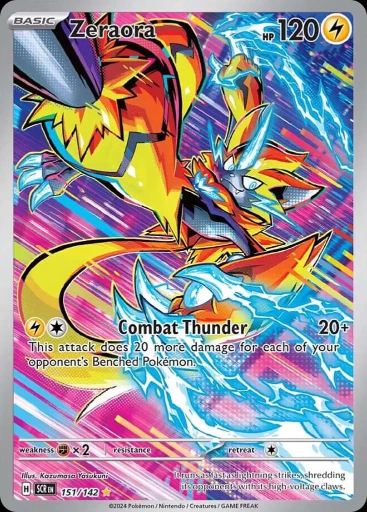 Zeraora — Stellar Crown 151 Pokémon card