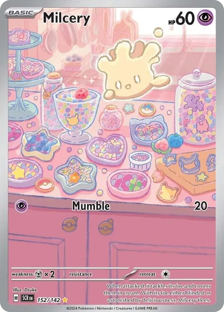 Milcery — Stellar Crown 152 Pokémon card