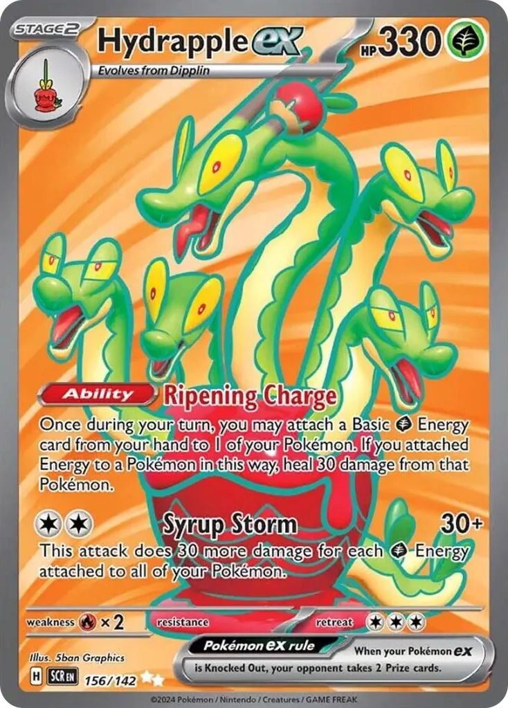 Hydrapple ex — Stellar Crown 156 Pokémon card
