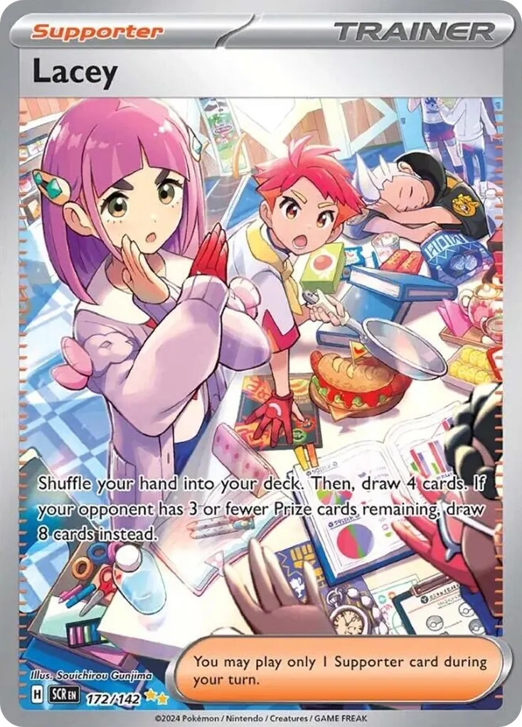 Lacey — Stellar Crown 172 Pokémon card