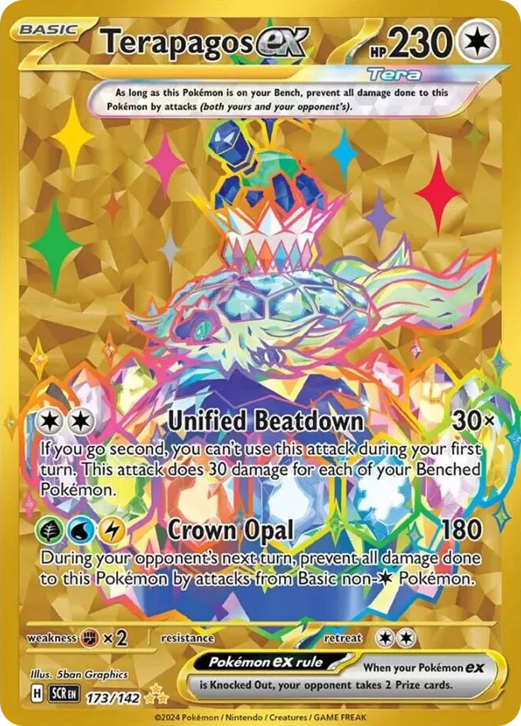 Terapagos ex — Stellar Crown 173 Pokémon card