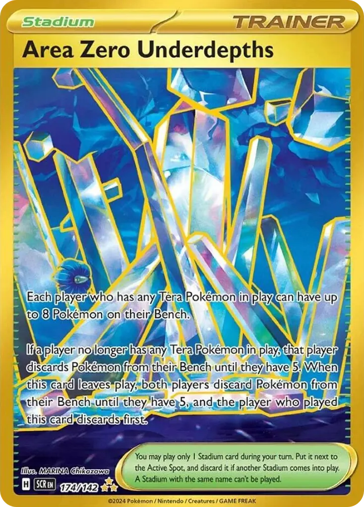 Area Zero Underdepths — Stellar Crown 174 Pokémon card