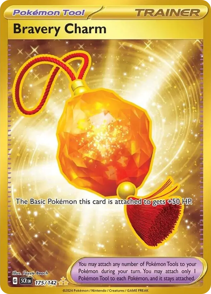 Bravery Charm — Stellar Crown 175 Pokémon card