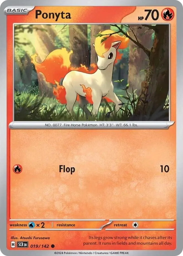 Ponyta — Stellar Crown 19 Pokémon card