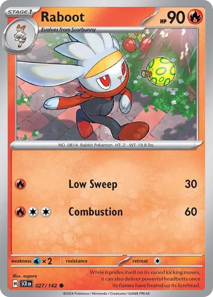 Raboot — Stellar Crown 27 Pokémon card