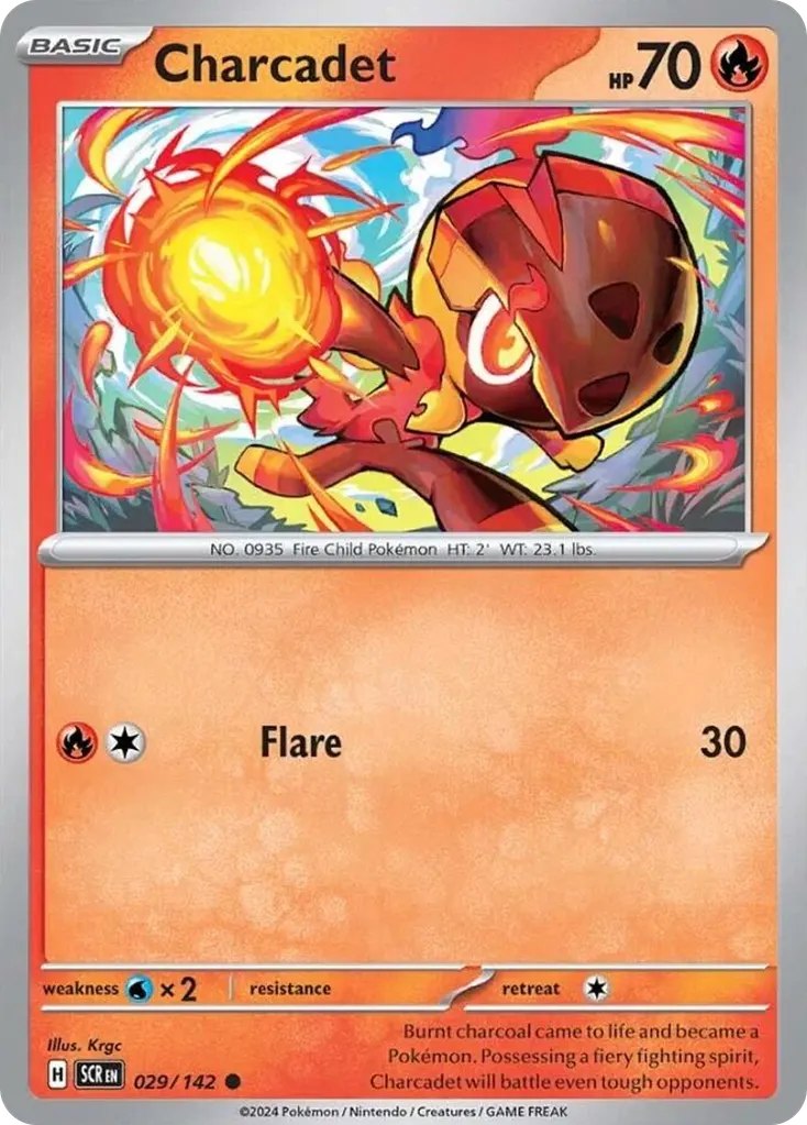 Charcadet — Stellar Crown 29 Pokémon card