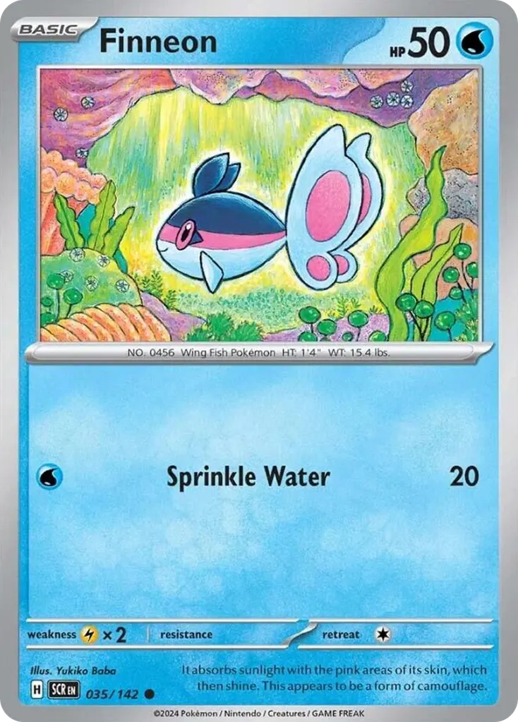 Finneon — Stellar Crown 35 Pokémon card