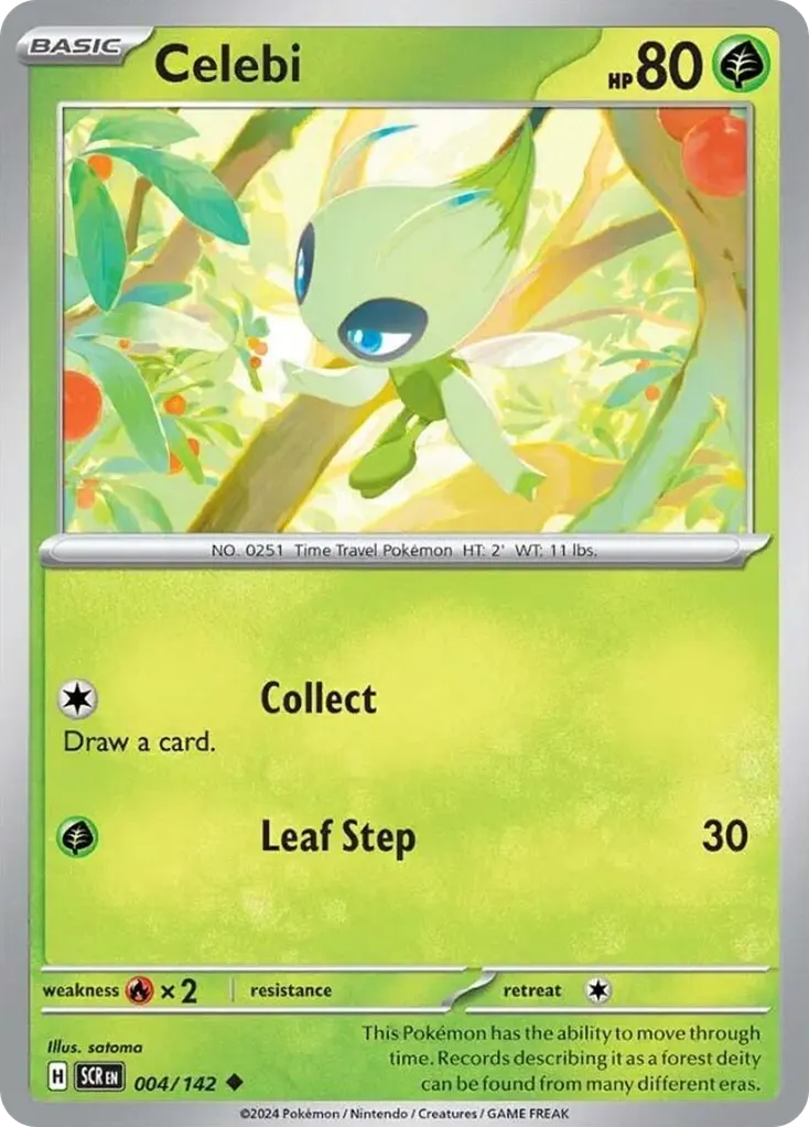 Celebi — Stellar Crown 4 Pokémon card