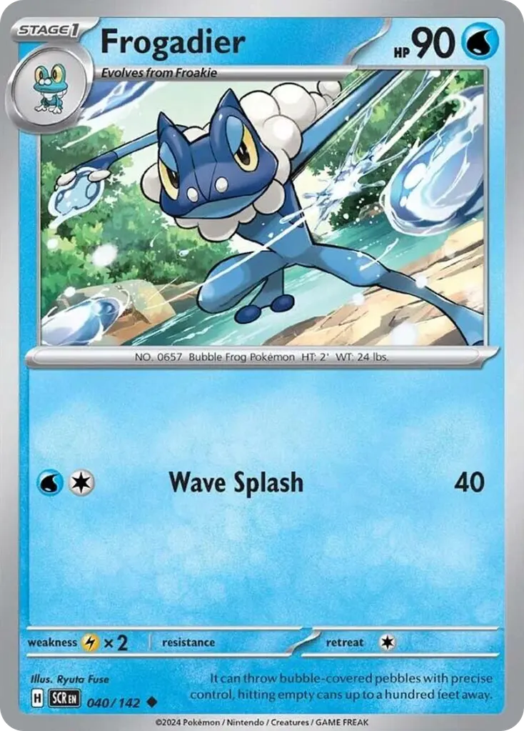 Frogadier — Stellar Crown 40 Pokémon card