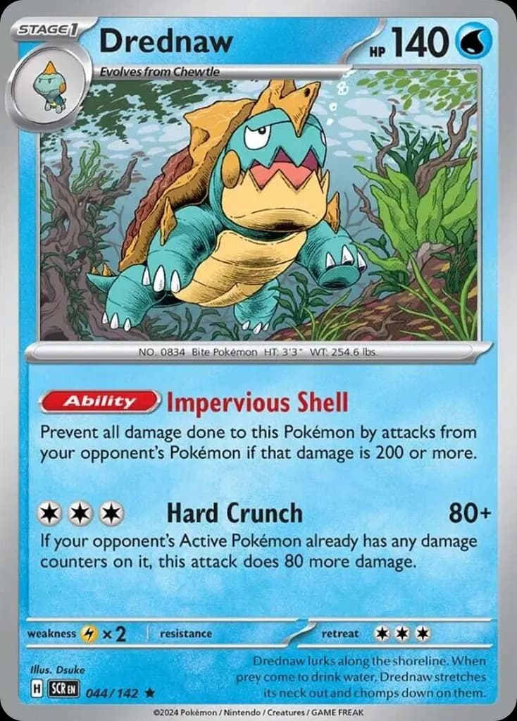 Drednaw — Stellar Crown 44 Pokémon card