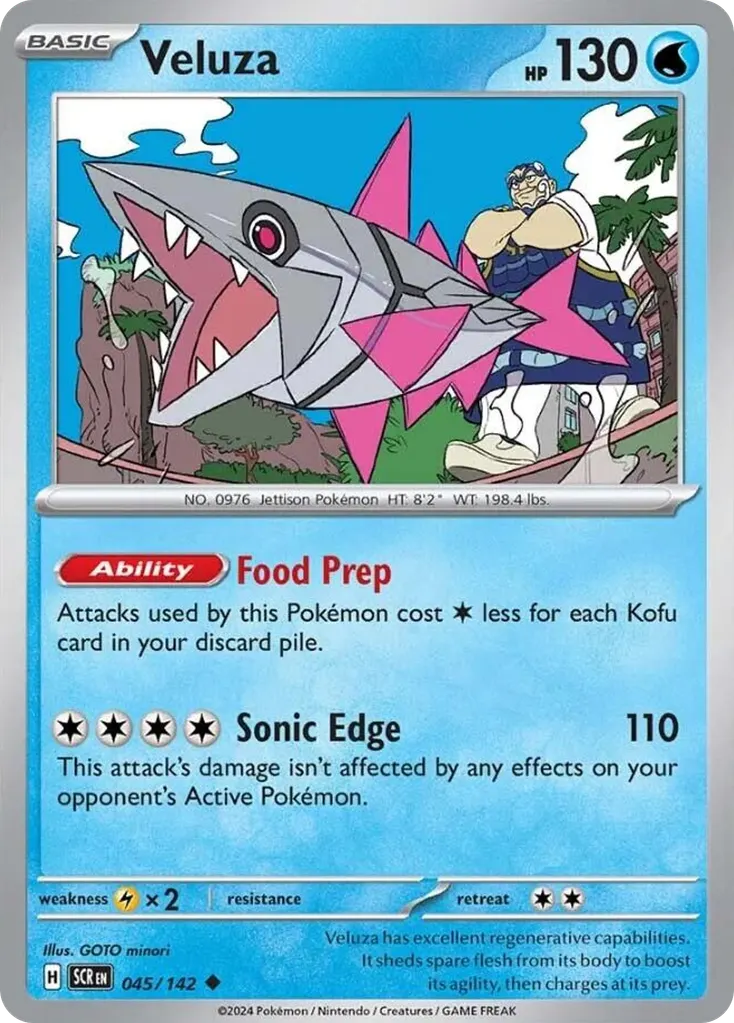 Veluza — Stellar Crown 45 Pokémon card