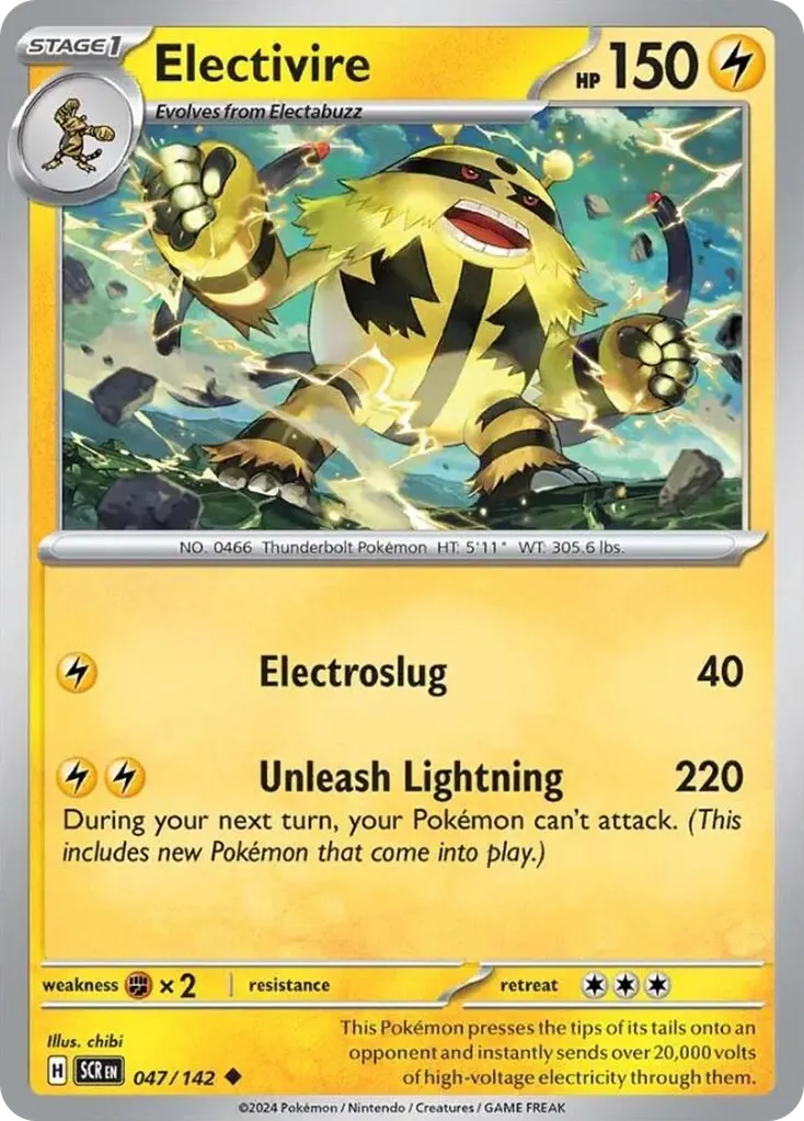 Electivire — Stellar Crown 47 Pokémon card