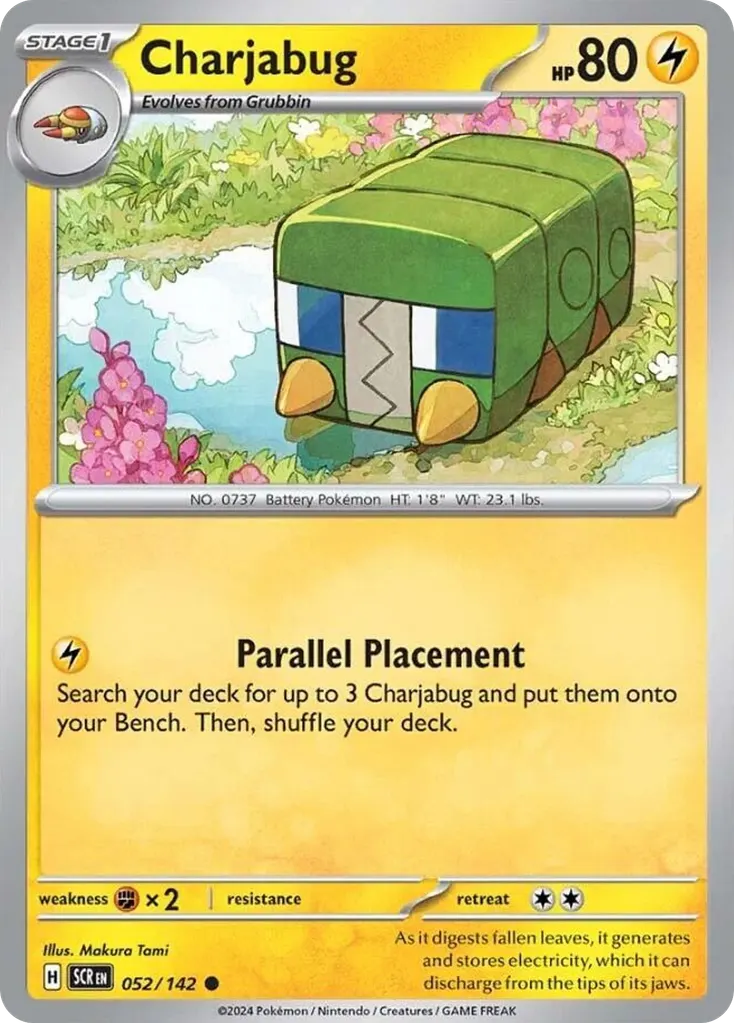 Charjabug — Stellar Crown 52 Pokémon card