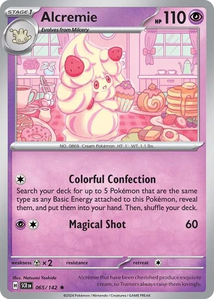 Alcremie — Stellar Crown 65 Pokémon card